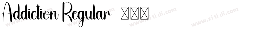 Addiction Regular字体转换